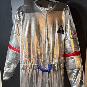 Adult Light Up Silver Astronaut Costume
